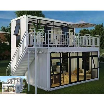 Galvanized Steel Bending Prefab Container Workers Dormitory with 50/75/100mm Wave Sandwich Panel Wall
