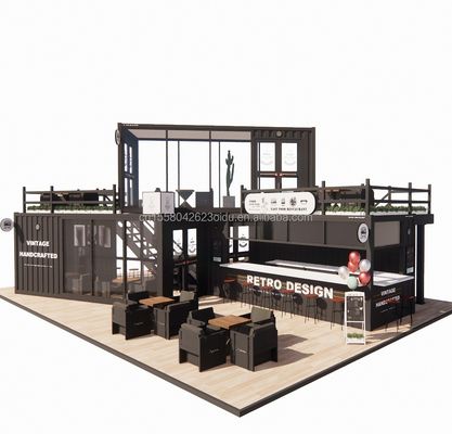 Prefabricated Folding Portable Shop Storage Office Building Shipping Container House Moving Trailers with Customized Color