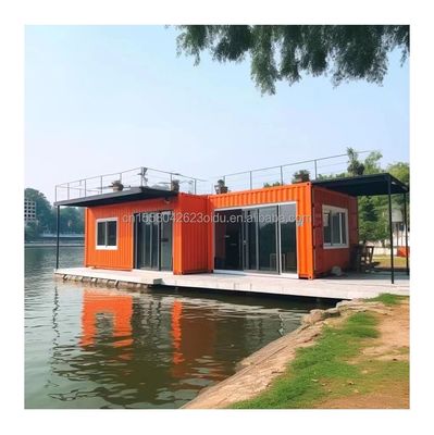 Bathroom and Galvanized Steel Square Tubes Main Structure in 20ft Light Steel Structure Container Room for Restaurant