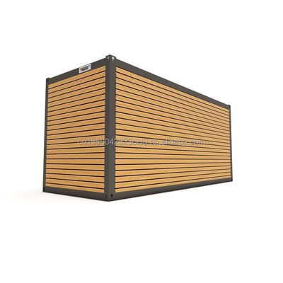 Hotel Accommodation 20ft Prefabricated Container Office House with Wooden Sliding Door and Aluminum Alloy Windows