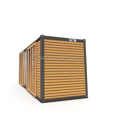 Hotel Accommodation 20ft Prefabricated Container Office House with Wooden Sliding Door and Aluminum Alloy Windows