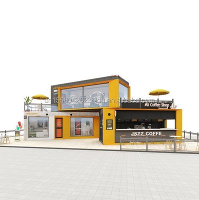 Aluminum Alloy Windows 20ft 40ft Prefab Mobile Shipping Bar Coffee Shops Restaurant Container Modular House Home