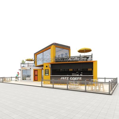 Aluminum Alloy Windows 20ft 40ft Prefab Mobile Shipping Bar Coffee Shops Restaurant Container Modular House Home