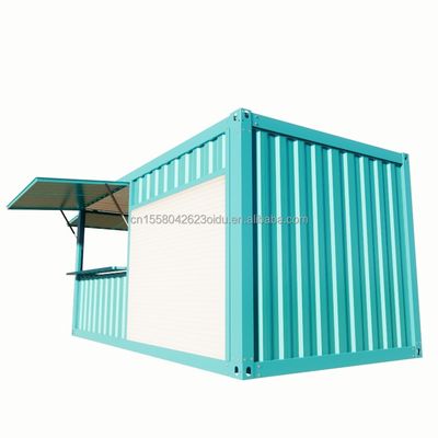 Customized Color Pop-up Shop Container Coffee Shop/Bar/Fast-food in 20FT Flat Packaging for Supermarket Promotion