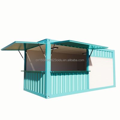 Customized Color Pop-up Shop Container Coffee Shop/Bar/Fast-food in 20FT Flat Packaging for Supermarket Promotion