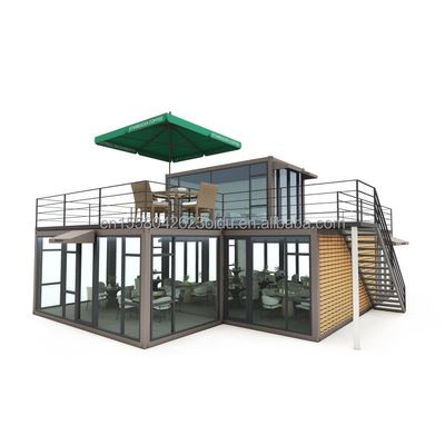 Galvanized Steel Square Tubes Main Structure Prefabricated Villa House Modern Modular Container Luxury Three Bedroom