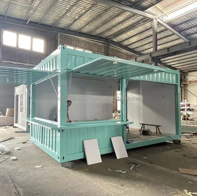 Customized Color Pop-up Shop Container Coffee Shop/Bar/Fast-food in 20FT Flat Packaging for Supermarket Promotion