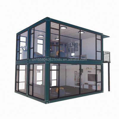 Aluminum Alloy Windows in Customized Luxurious Bedrooms Bathrooms and Kitchens with 50/75/100mm Wave Sandwich Panel Walls