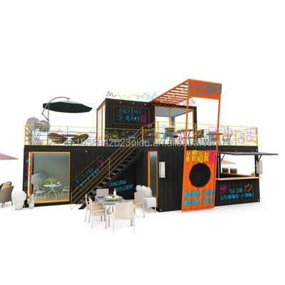 Modified 20 Foot 40 Foot Prefab Shipping Container Pop Up Coffee Shop Restaurant Mobile Container Bar for Modified Design