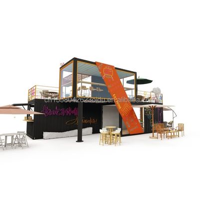 Modified 20 Foot 40 Foot Prefab Shipping Container Pop Up Coffee Shop Restaurant Mobile Container Bar for Modified Design