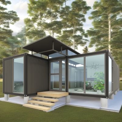 Customized Color Container House Movable Prefabricated House 20ft Prefab Shipping Tiny House Kit for Hotel