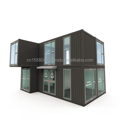 50/75/100mm Wave Sandwich Panel Walls Modular Container Prefab Office for Modern and Flexible Workspaces