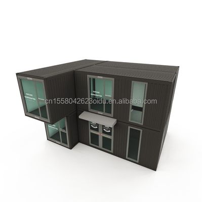 50/75/100mm Wave Sandwich Panel Walls Modular Container Prefab Office for Modern and Flexible Workspaces