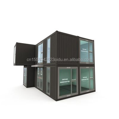 50/75/100mm Wave Sandwich Panel Walls Modular Container Prefab Office for Modern and Flexible Workspaces