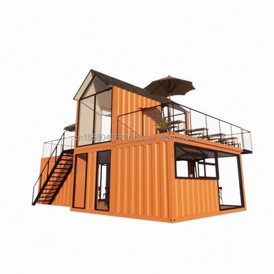 Customized Sloping Roof Steel Structure Villa Wall 50/75/100mm Wave Sandwich Panel Bathroom and 3 Bedroom Container House