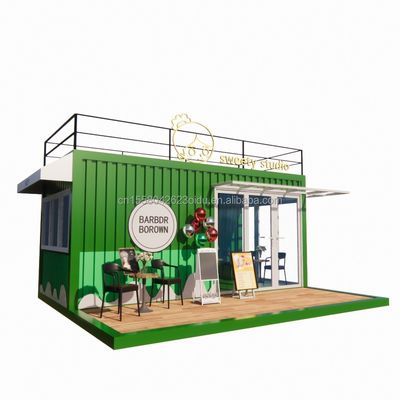 50/75/100mm Wave Sandwich Panel Wall 20ft Portable Container Clothing Store Prefabricated Mobile Store Pop Up Retail Store