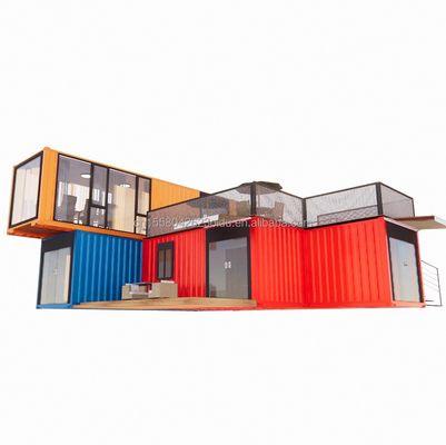 40ft Steel Homes with Chinese Design Style Luxury Living in Prefabricated Container Houses