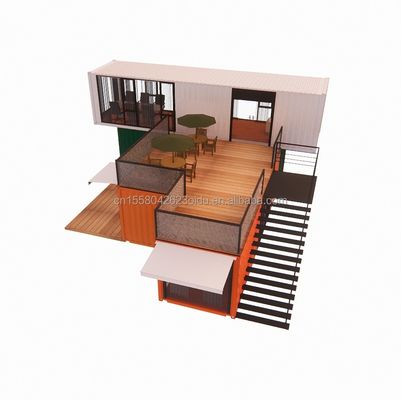 40ft Steel Homes with Chinese Design Style Luxury Living in Prefabricated Container Houses