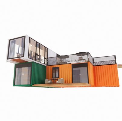 40ft Steel Homes with Chinese Design Style Luxury Living in Prefabricated Container Houses