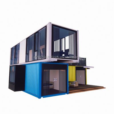 40ft Steel Homes with Chinese Design Style Luxury Living in Prefabricated Container Houses