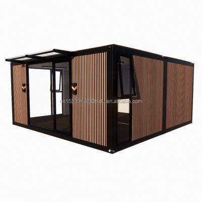 Flat Top Container Prefabrication Studio Imitation Wood PVC Wall Panel for Affordable Family Residence in 20ft or 40ft Sizes