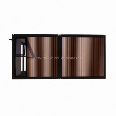 Flat Top Container Prefabrication Studio Imitation Wood PVC Wall Panel for Affordable Family Residence in 20ft or 40ft Sizes