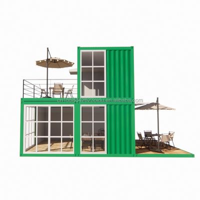Fully Furnished Container Housing Customized Color 20 ft Sea Freight Container for Hotel and Supermarket Needs Only