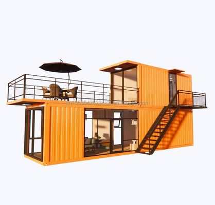 Hotel Prefab Modular Steel Container Homes Sentry Box Mobile Container House 20ft 40ft