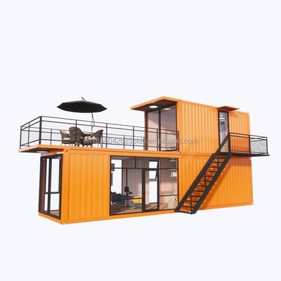 Hotel Prefab Modular Steel Container Homes Sentry Box Mobile Container House 20ft 40ft