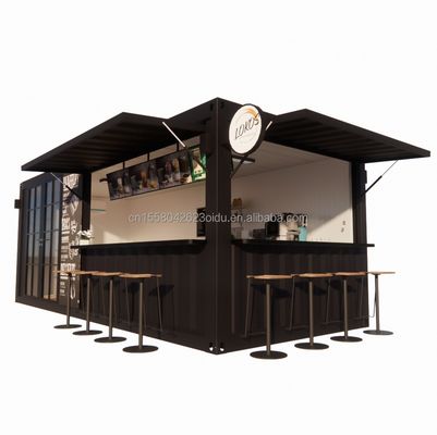 20ft Container Store Kiosk Customized Color Container Houses for Mobile Container Coffee Bar