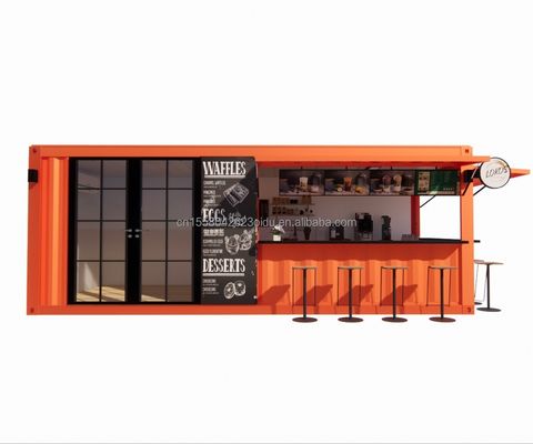 20ft Container Store Kiosk Customized Color Container Houses for Mobile Container Coffee Bar