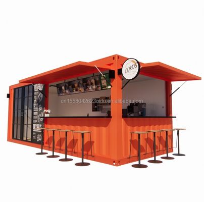 20ft Container Store Kiosk Customized Color Container Houses for Mobile Container Coffee Bar
