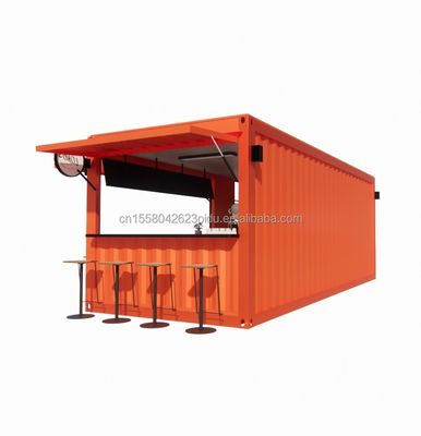 20ft Container Store Kiosk Customized Color Container Houses for Mobile Container Coffee Bar