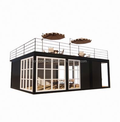 Customized Color Container Bar Coffee Shop with Chinese Design Style and 20 Foot Prefabricated Container