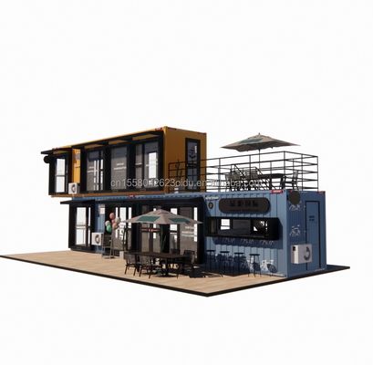Galvanized Steel Bending Container Design Coffee Bar House Mobile Shop Container Restaurant