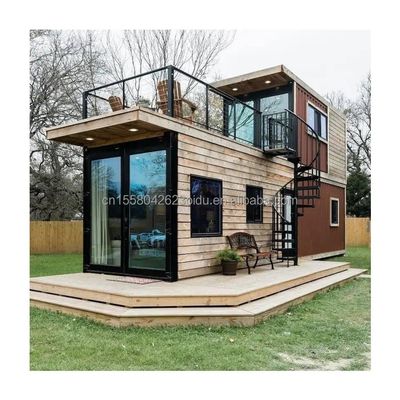 Hotel 20ft-40ft Portable Wooden Container House Durable Sea Freight Container Renovation with Hotel Standard