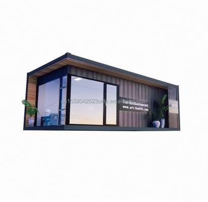 Container Houses Prefabricated Casas Customized Color Wooden Glass Sunroom House Prefab Container Homes
