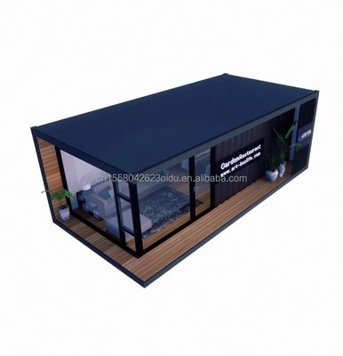 Container Houses Prefabricated Casas Customized Color Wooden Glass Sunroom House Prefab Container Homes