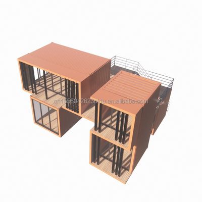 Modern Design 20ft Portable Shipping Container Clothing Store Pop-Up Retail Store Wall 50/75/100mm Wave Sandwich Panel