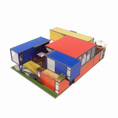 Galvanized Steel Square Tubes Main Structure for Customization Modern Prefab Container Houses Aluminum Alloy Windows