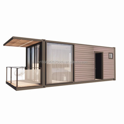 Galvanized Steel Square Tubes Prefab Container House Movable Prefabricated Home 20ft Shipping Tiny Houses Customized Color