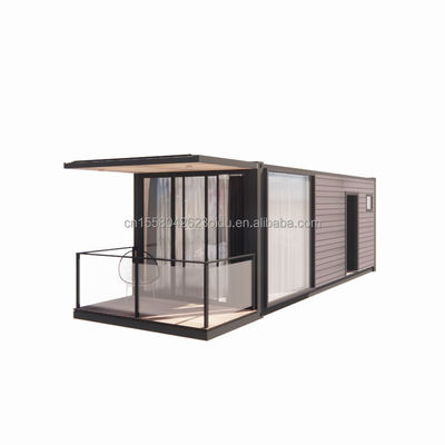 Galvanized Steel Square Tubes Prefab Container House Movable Prefabricated Home 20ft Shipping Tiny Houses Customized Color