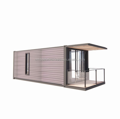 Galvanized Steel Square Tubes Prefab Container House Movable Prefabricated Home 20ft Shipping Tiny Houses Customized Color