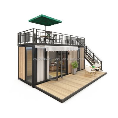 Wall 50/75/100mm Wave Sandwich Panel Detachable Container Customized 20ft Pop-Up Coffee Shop for Fast and Convenient Stall