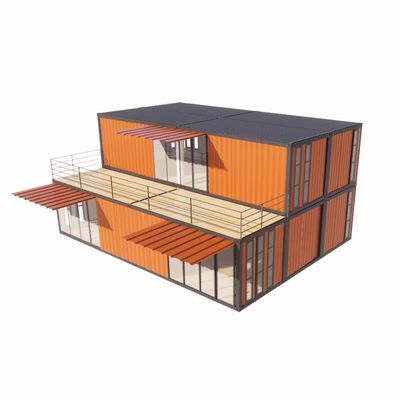 Aluminum Alloy Windows and 50/75/100mm Wave Sandwich Panel Luxury Prefabricated Houses with Toilet
