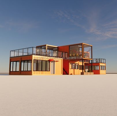 Prefab Modular 3 Bedroom House Galvanized Steel Square Tubes 20ft or 40ft Ready-Made Tiny Cabin Kit Set
