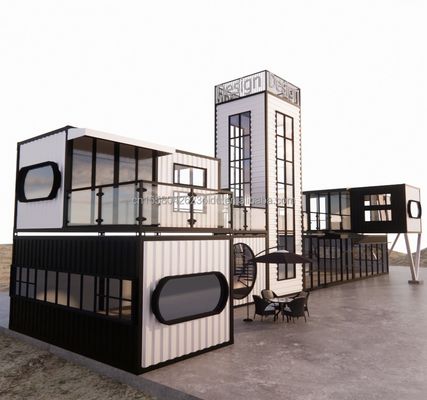 Galvanized Steel Square Tubes Container Shop Shipping Container Portable Shop Container 3D Model Design