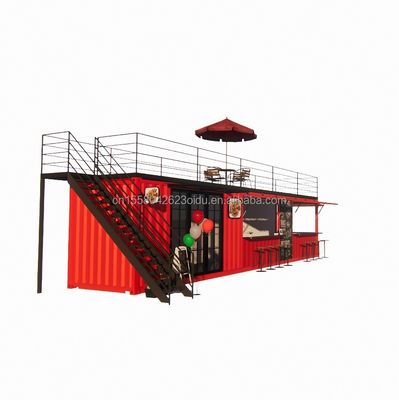 Modern Luxurious 20ft 10ft Mini Cafe Bar Restaurant House Container Coffee Shop Prefabricated Steel Interior Design for Mall