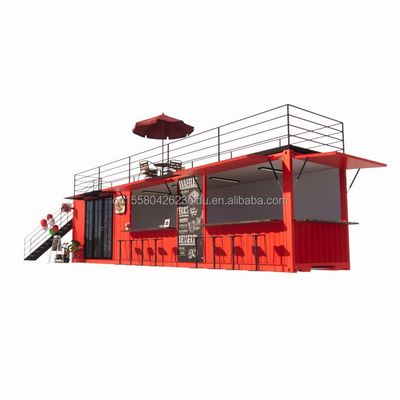 Modern Luxurious 20ft 10ft Mini Cafe Bar Restaurant House Container Coffee Shop Prefabricated Steel Interior Design for Mall