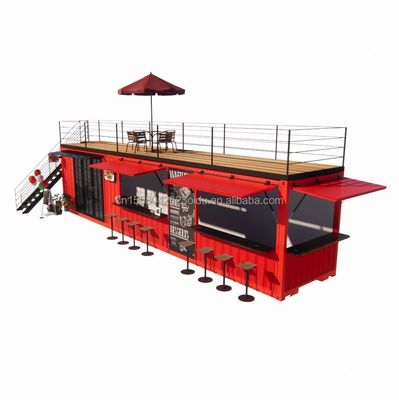 Modern Luxurious 20ft 10ft Mini Cafe Bar Restaurant House Container Coffee Shop Prefabricated Steel Interior Design for Mall